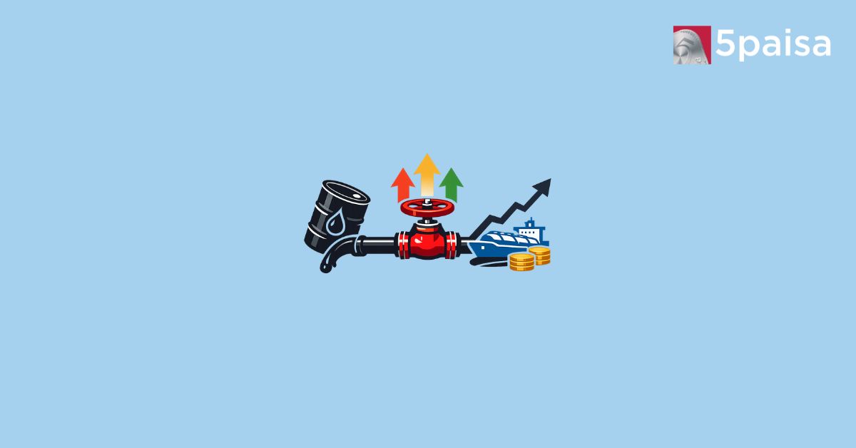 Oil, shipment and gold coin
