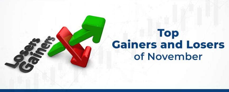 Top Stock Gainers and Losers in November 2021