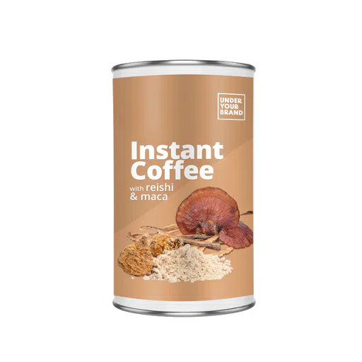 Amerpharma private label manufacturer instant coffee with reishi and maca