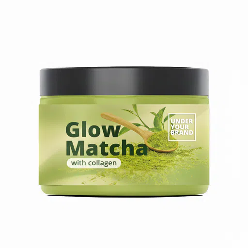 Glow matcha with collagen under your brand amerpharma