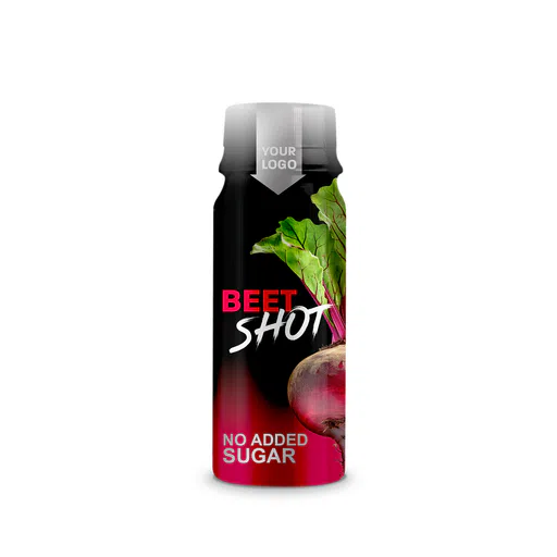 Private label amerpharma beettroot shot no added sugar in pet bottle 60 ml
