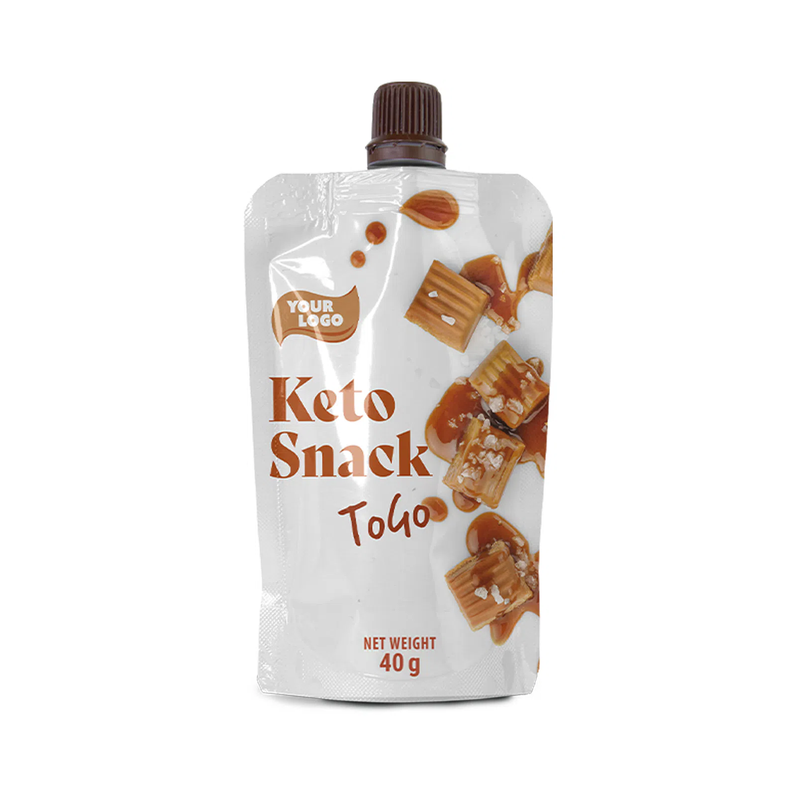 Private label amerpharma keto snack to go in pouch 40 g