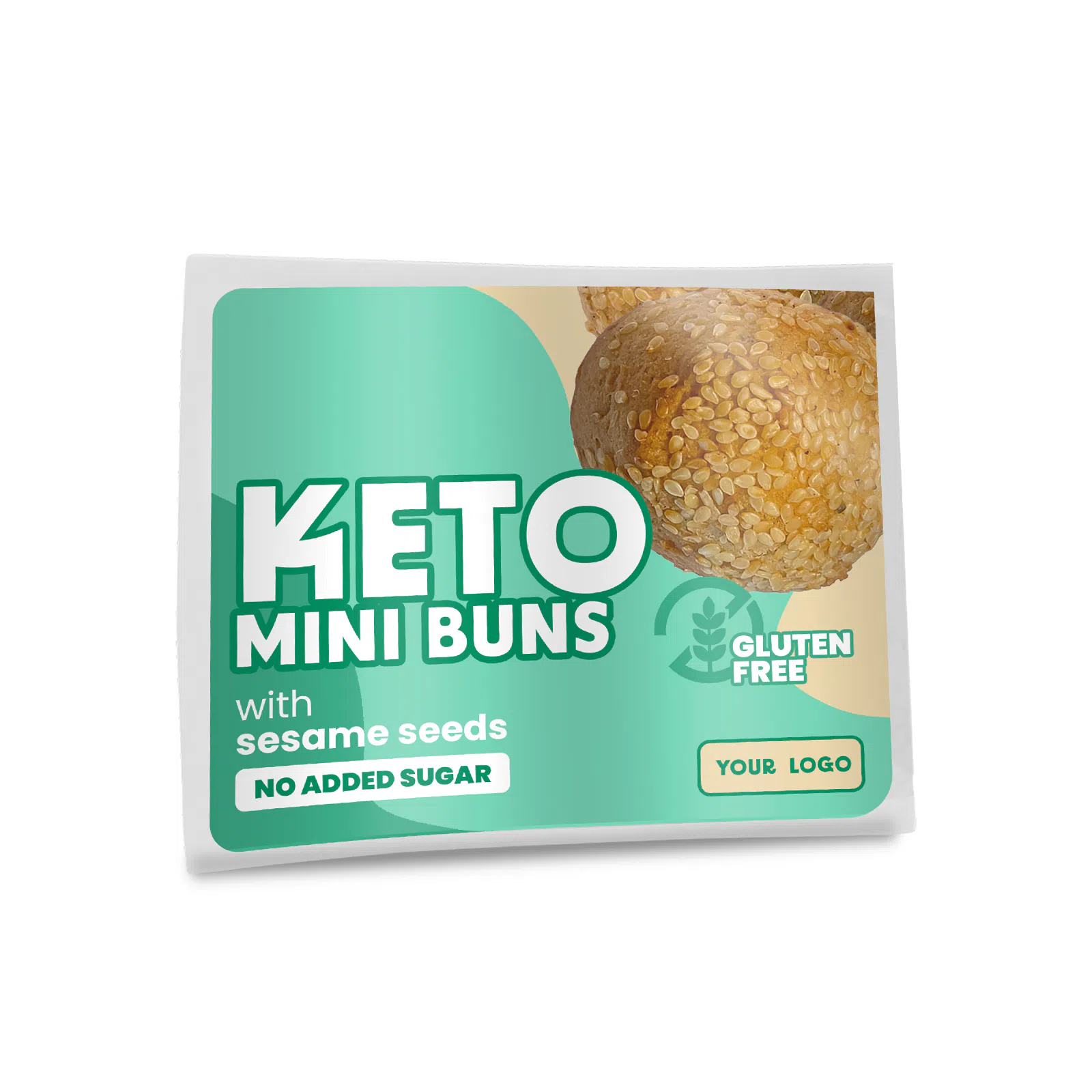 Private label amerpharma keto mini buns with sesame seeds gluten free no added sugar
