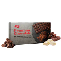 Private label amerpharma no added sugar chocolate in fully printed box, 50 g
