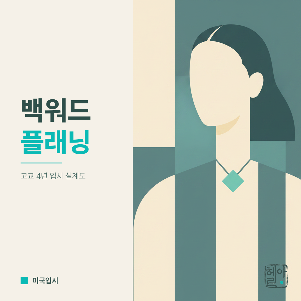 9학년부터 12학년까지, 미국 대학 입시 백워드 플래닝 한 장 지도