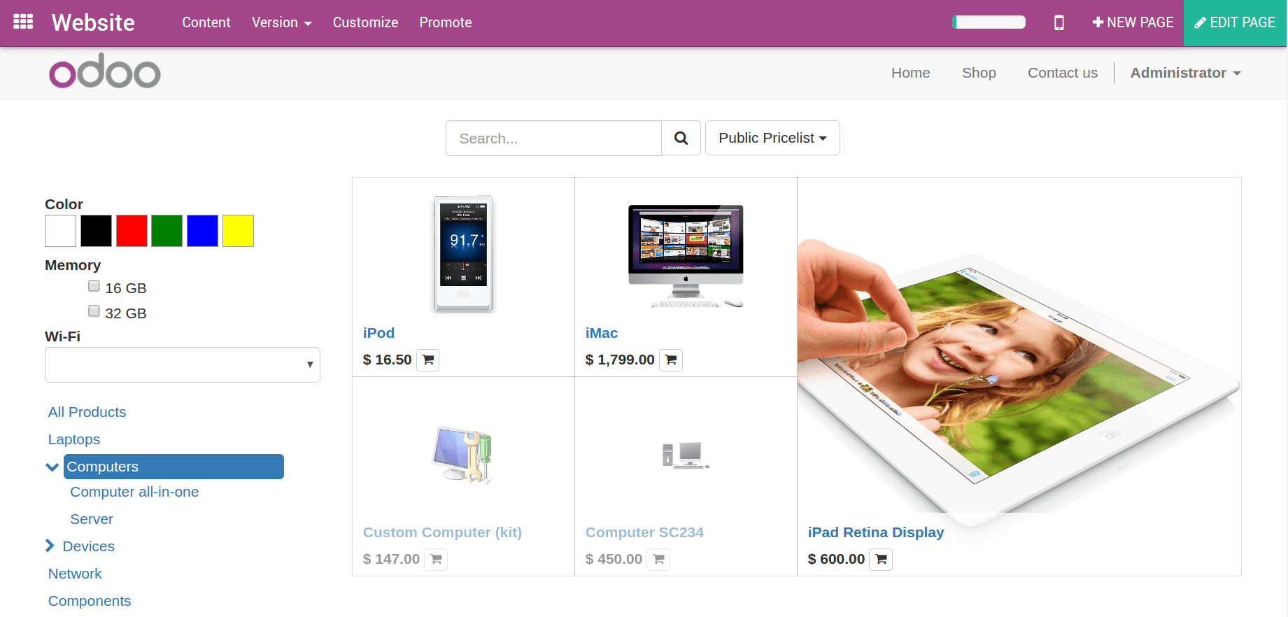 Odoo CMS - a big picture