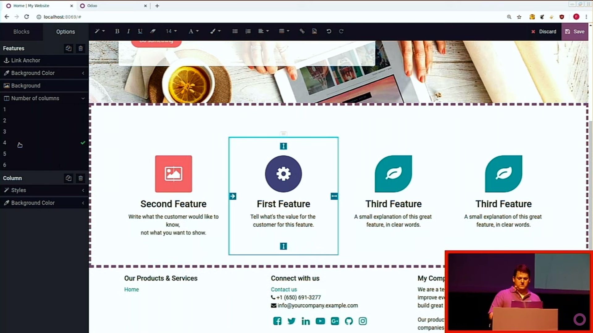 Odoo CMS - a big picture