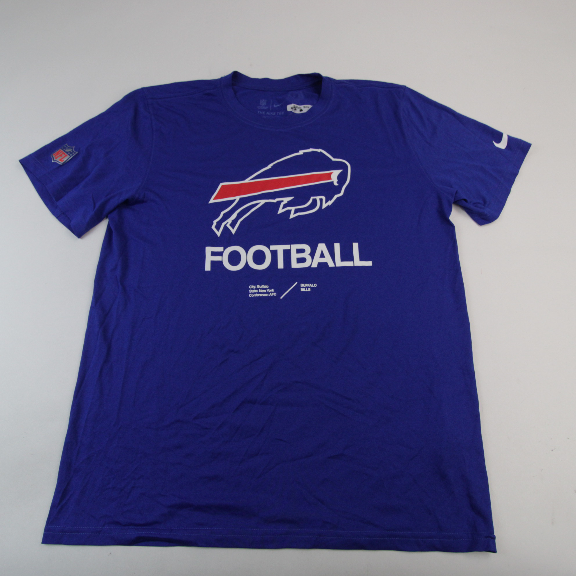 Buffalo Bills Nike NFL On Field Nike Tee Short Sleeve Shirt Men's Blue  Used