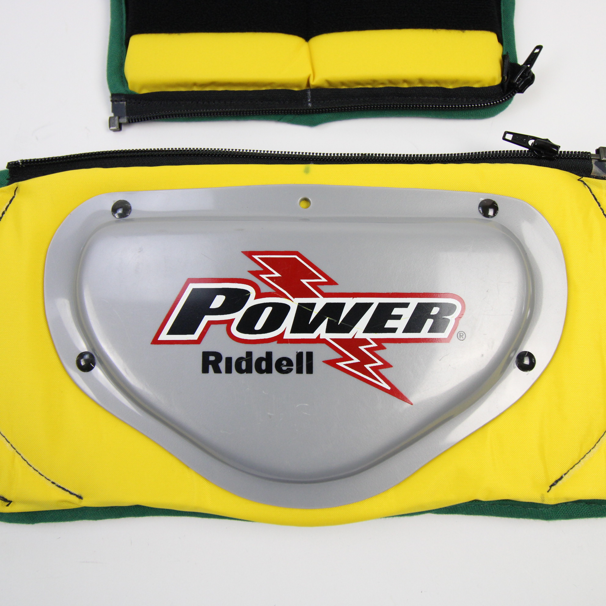 Riddell Power Football Rib Protector Men's L Large Yellow Used Back Pad