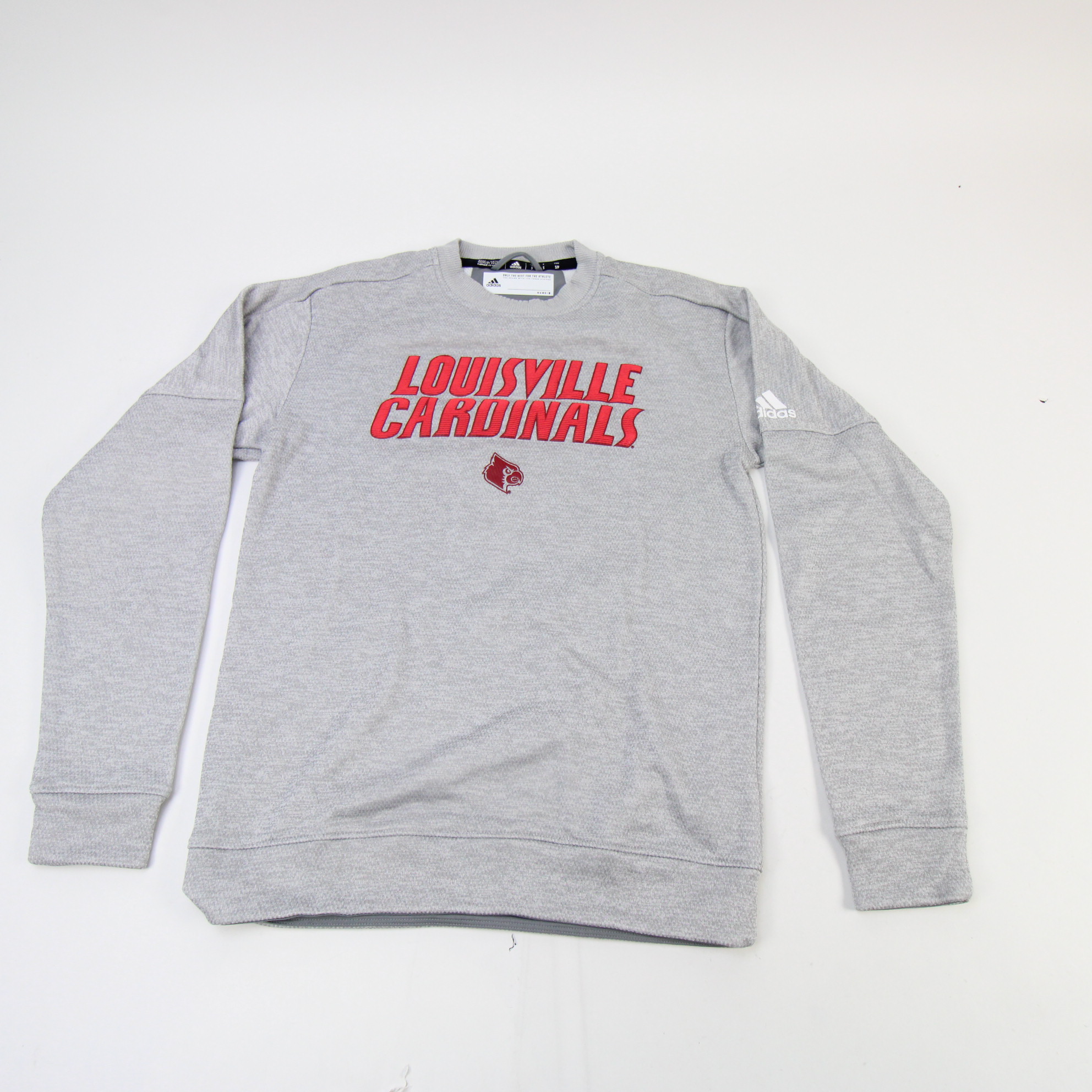 Men's Champion Gray Louisville Cardinals Athletics Logo Pullover Sweatshirt