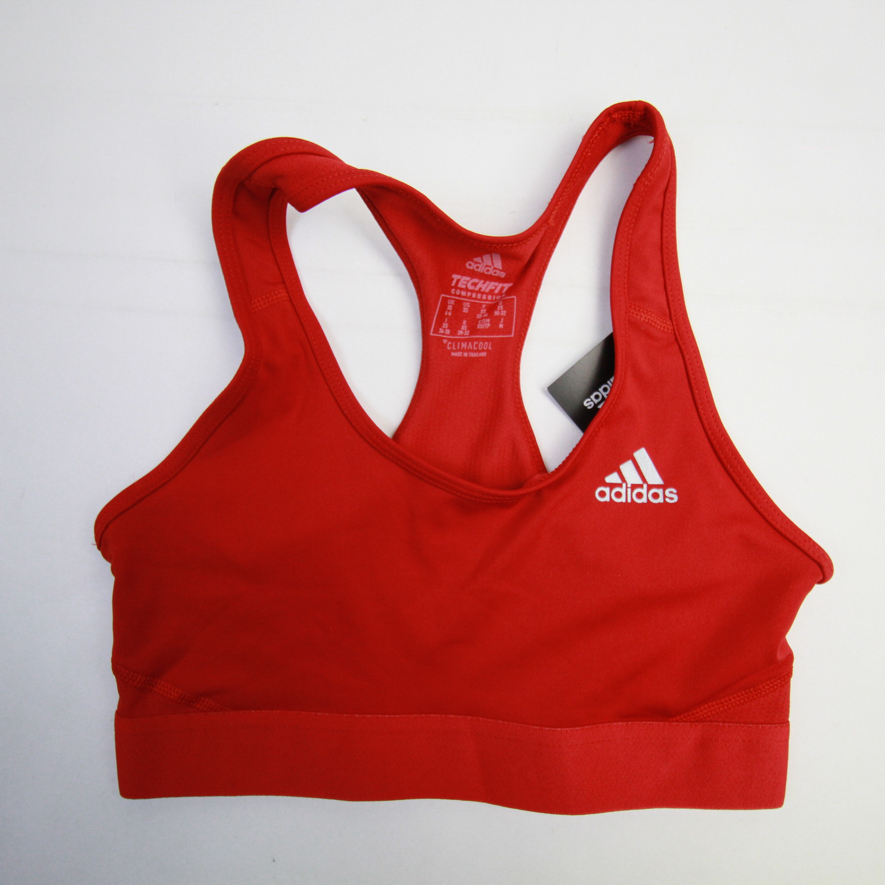 Buy adidas Womens Sport Micro Cut Free Logo Scoop Lounge Bra Vivid Red