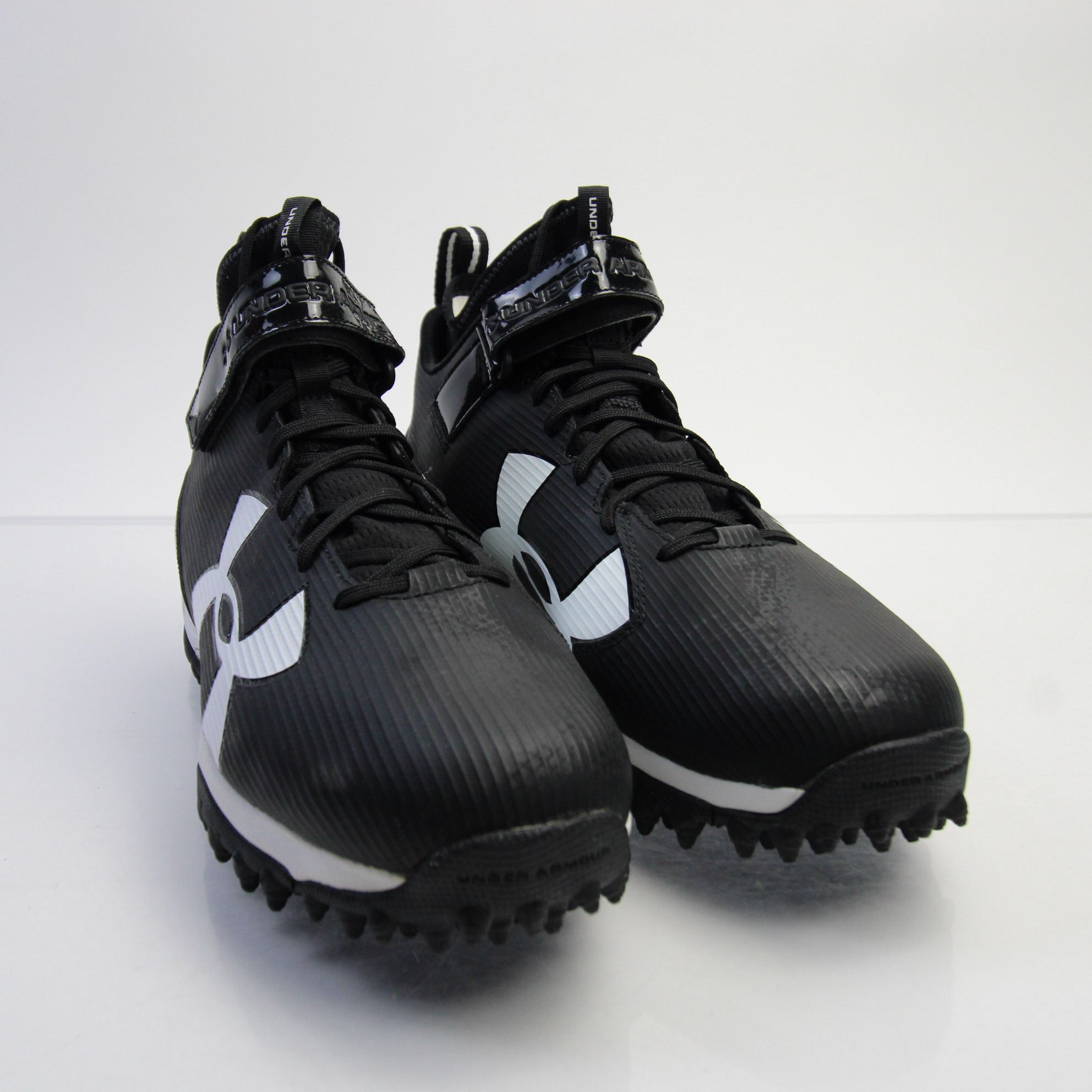 Under Armour Football Cleat Men's Black/White Used eBay