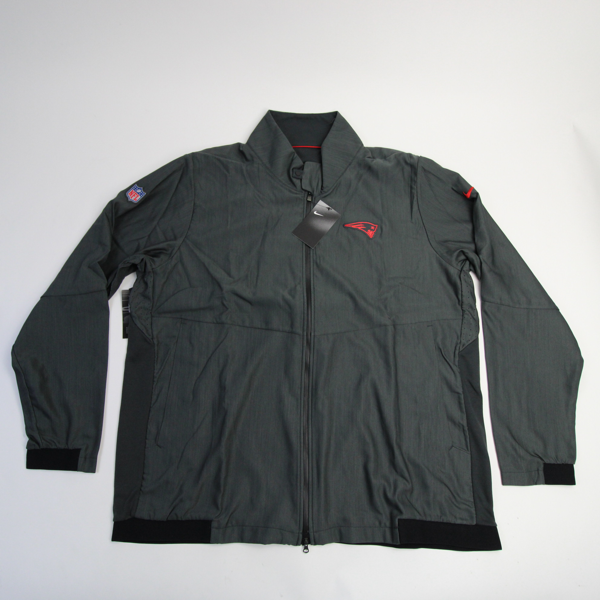New England Patriots Nike NFL On Field Jacket Men's Dark Gray New