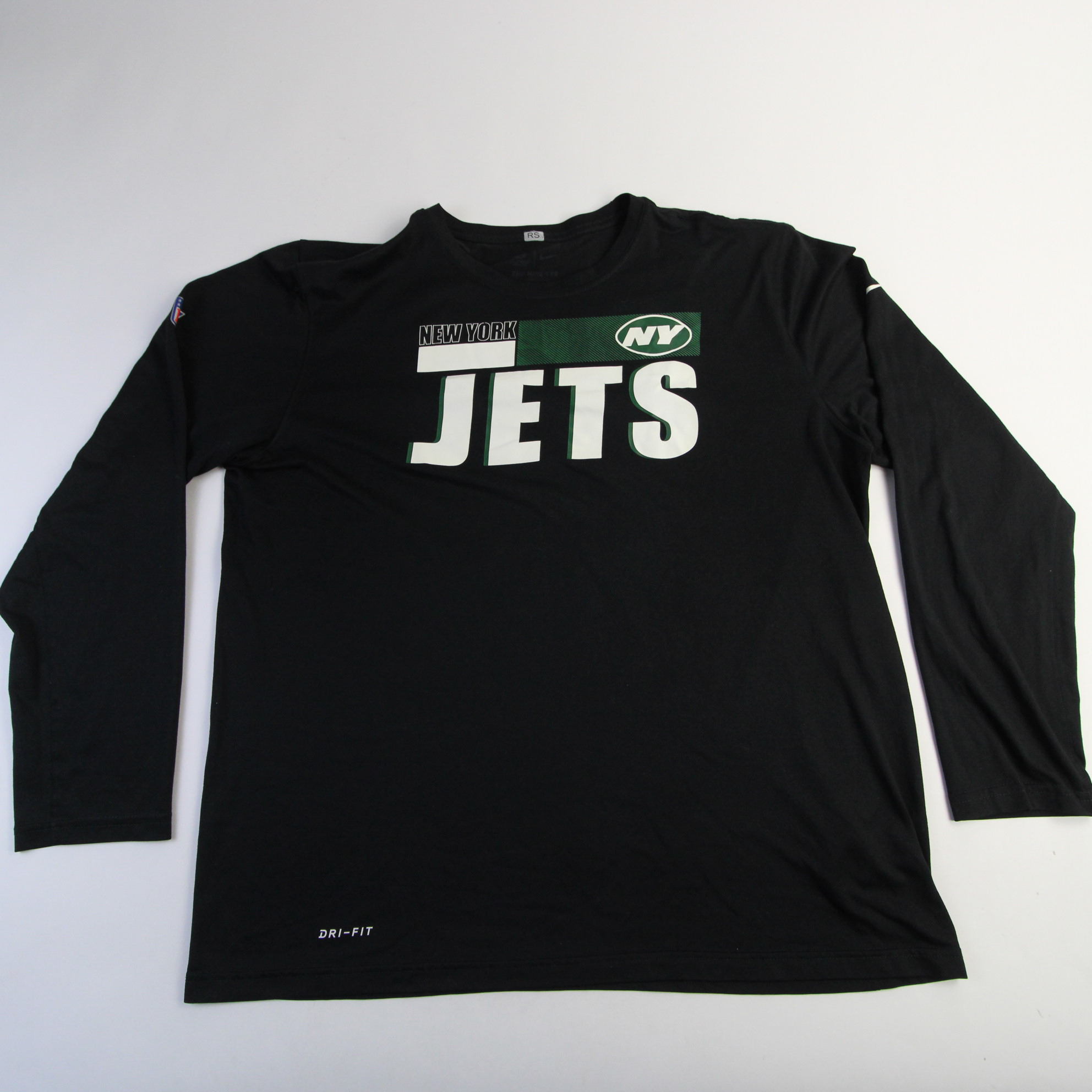 New York Jets Nike Dri-Fit Long Sleeve Shirt Men's Black Used