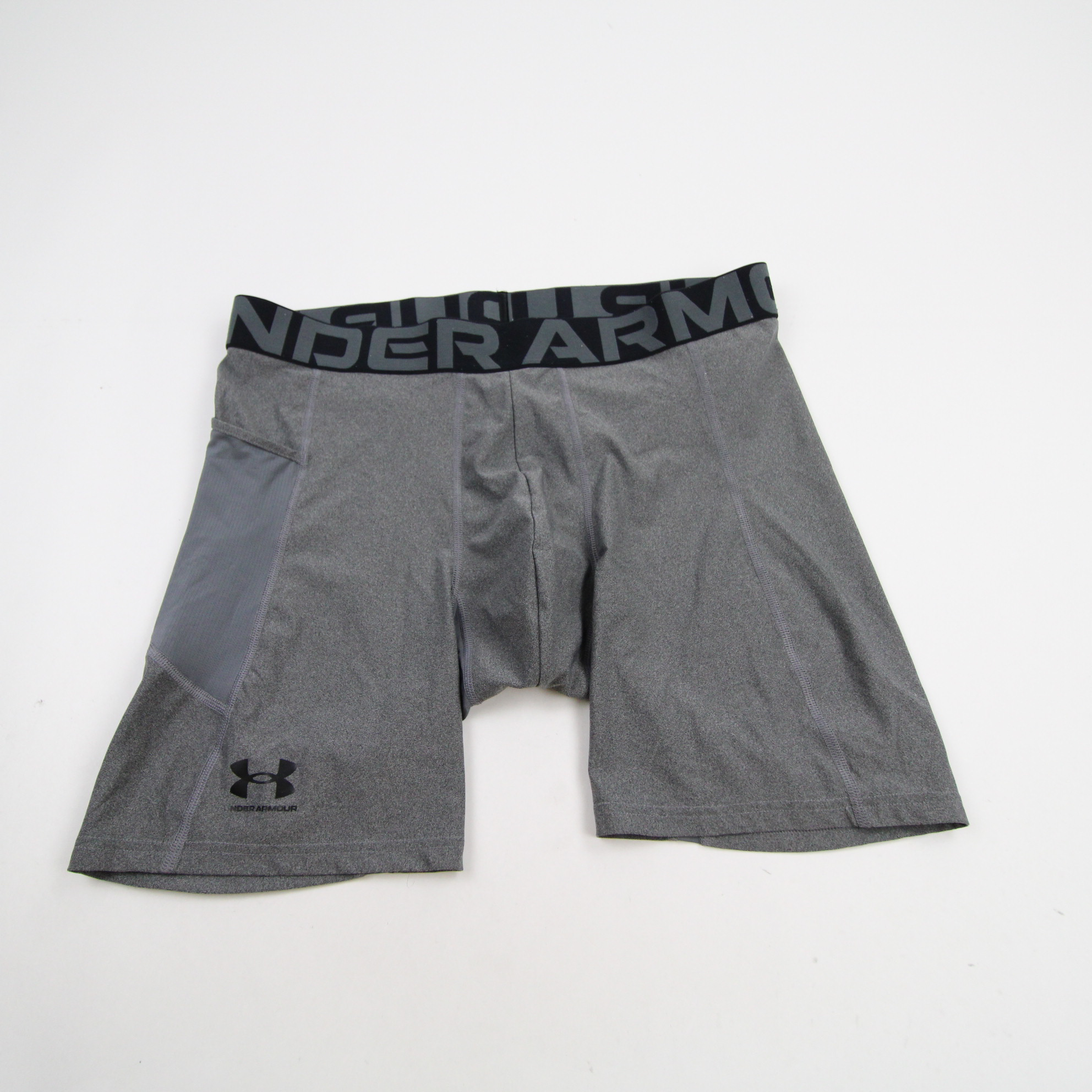 Under Armour HeatGear Compression Shorts Men's Dark Gray Used - Picture 2 of 5