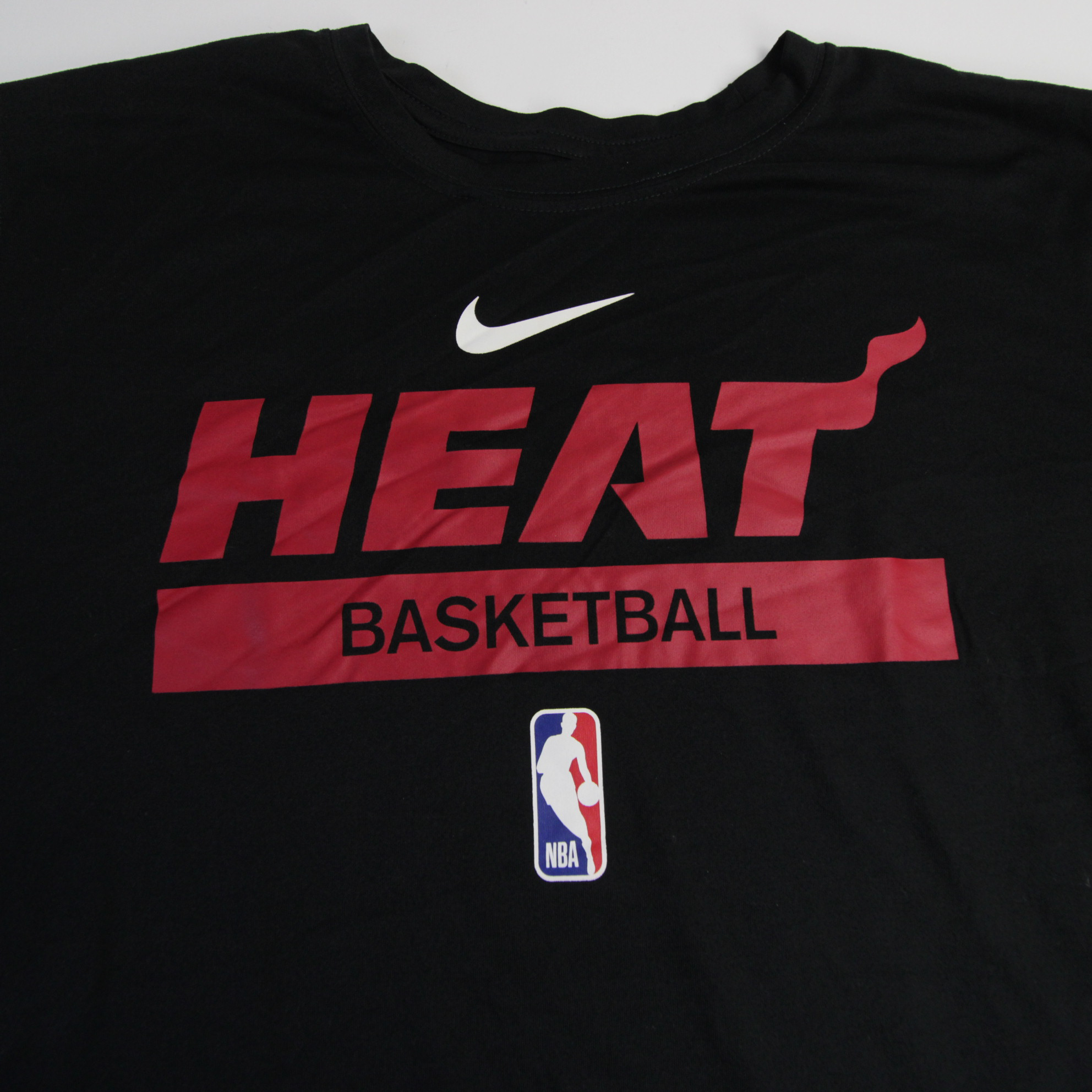 Miami Heat Nike NBA Authentics Dri-Fit Long Sleeve Shirt Men's Black New  2XL