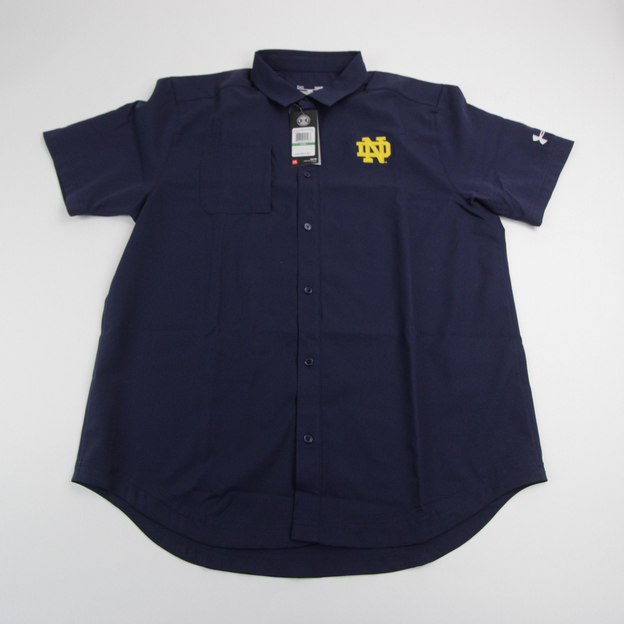 Notre Dame Fighting Irish Under Armour Button-Up Men's Navy New | eBay