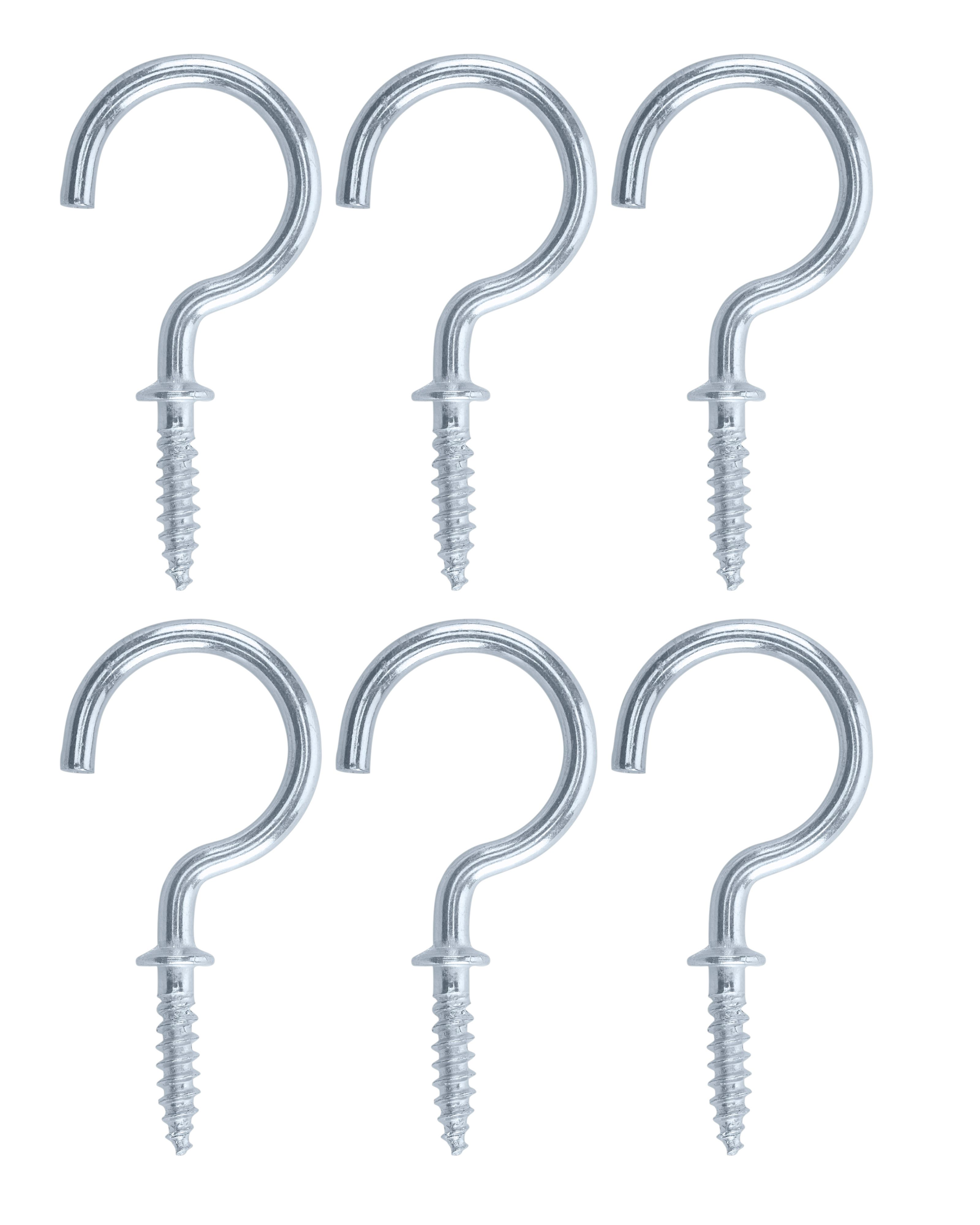 25-Pack of Brass-Plated Cup Hooks in 15.6mm (5/8”in) – Premium