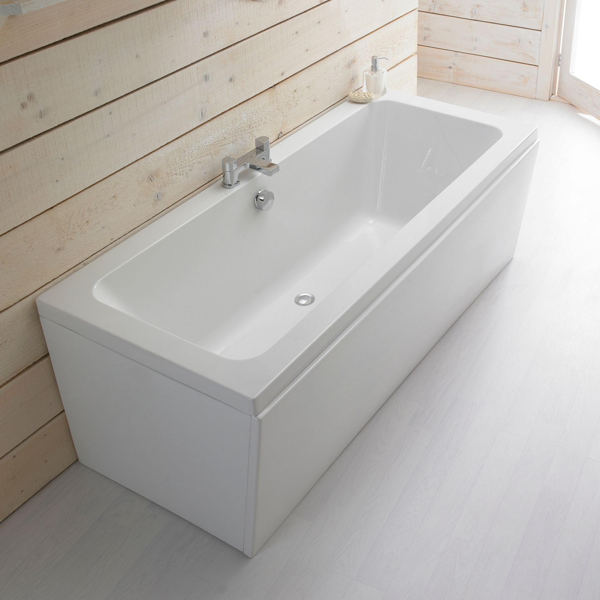 Cooke Lewis Valerian Acrylic Twin Ended Bath L 1700mm W 750mm