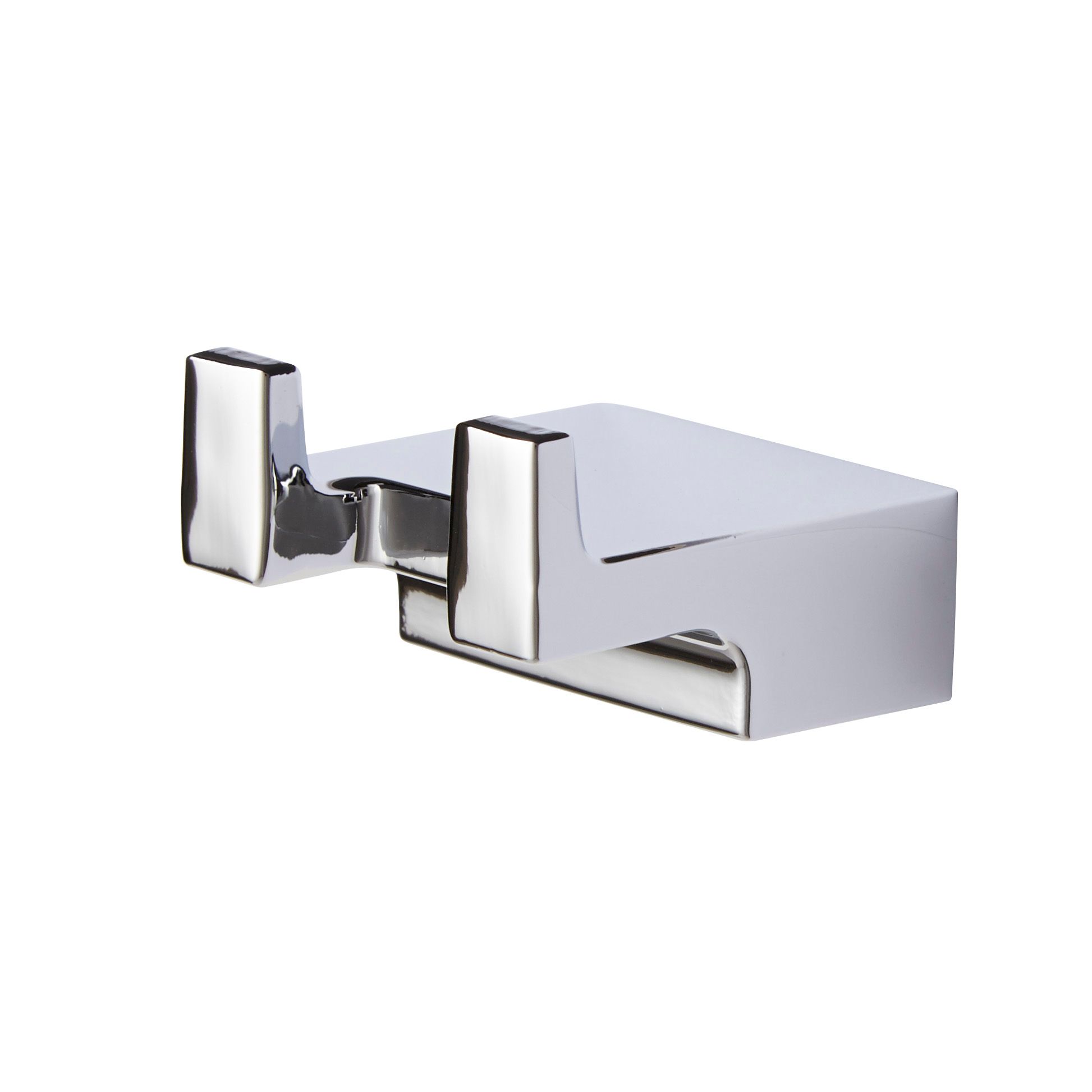 Cooke & Lewis Illumini Chrome Effect Zinc Alloy Double Robe Hook