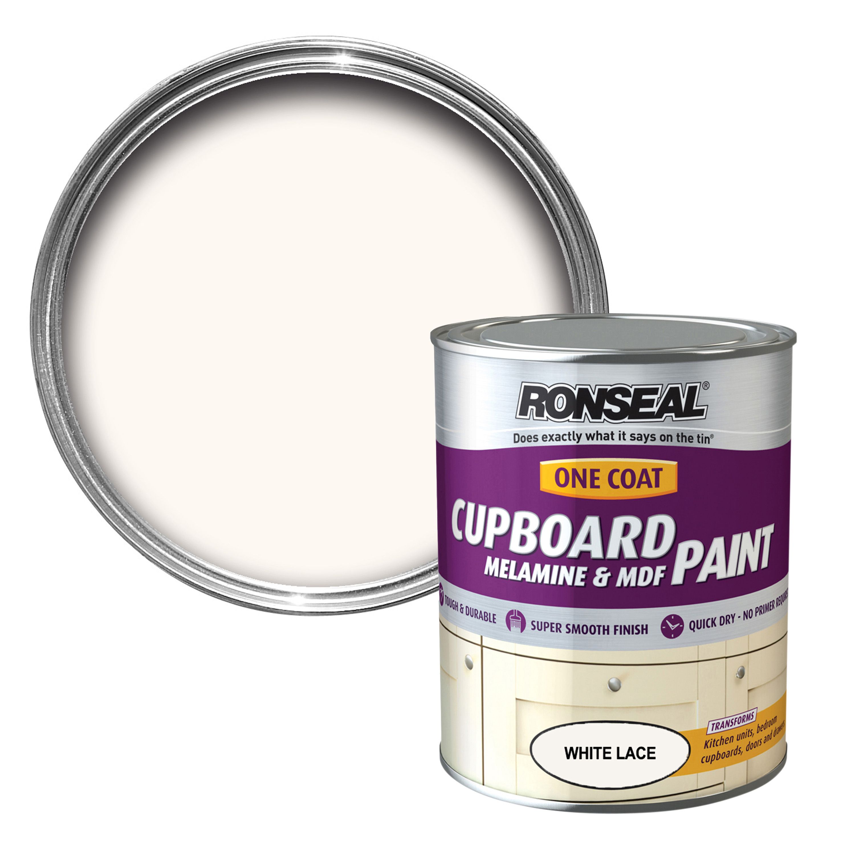 Ronseal White Lace Satin Cupboard Paint