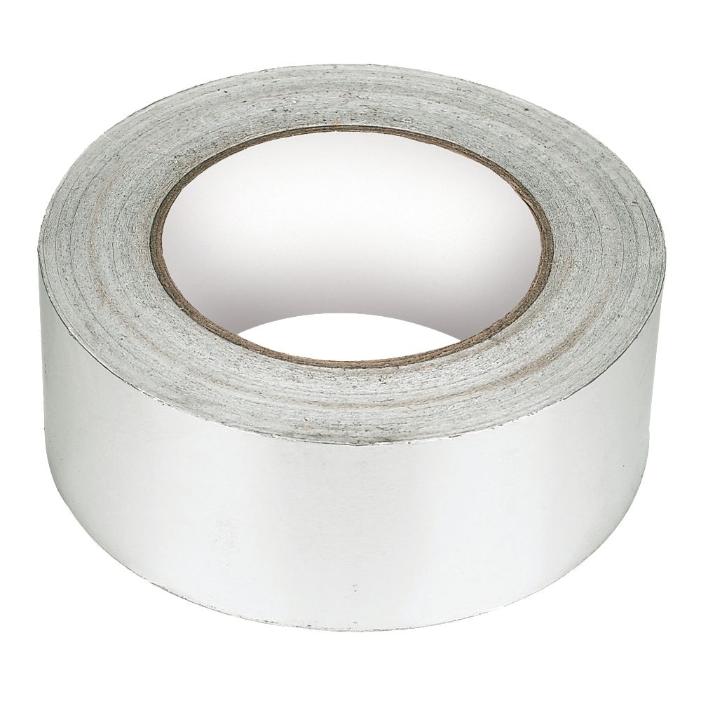 Diall Aluminium Foil Tape Silver 45m x 75mm - Screwfix