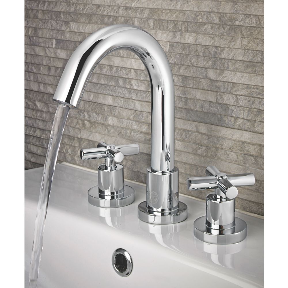 Watersmith Heritage Manhattan Bathroom Basin Mixer Tap W Pop Up Waste