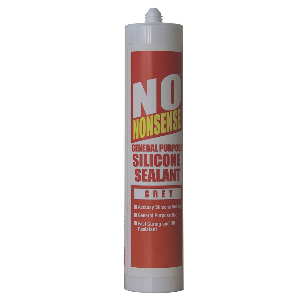 No Nonsense General Purpose Silicone White 310ml 12 Pack - Screwfix