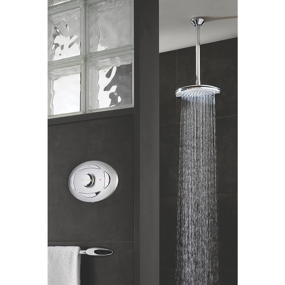 Triton Sirona Ceiling Fed Thermostatic Digital Mixer Shower Satin