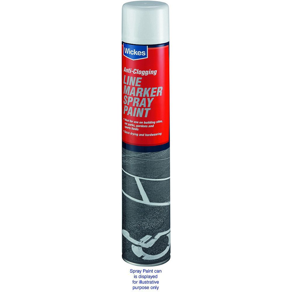 Wickes Line Marking Spray Paint White 750ml