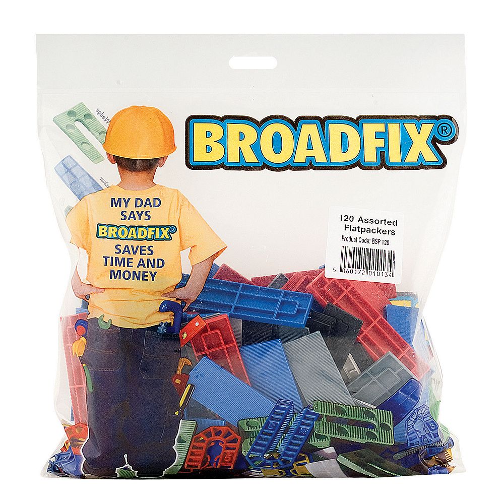 Broadfix BSP300 Flat Packers Mixed Tub - Multi-Colour (Pack of 300