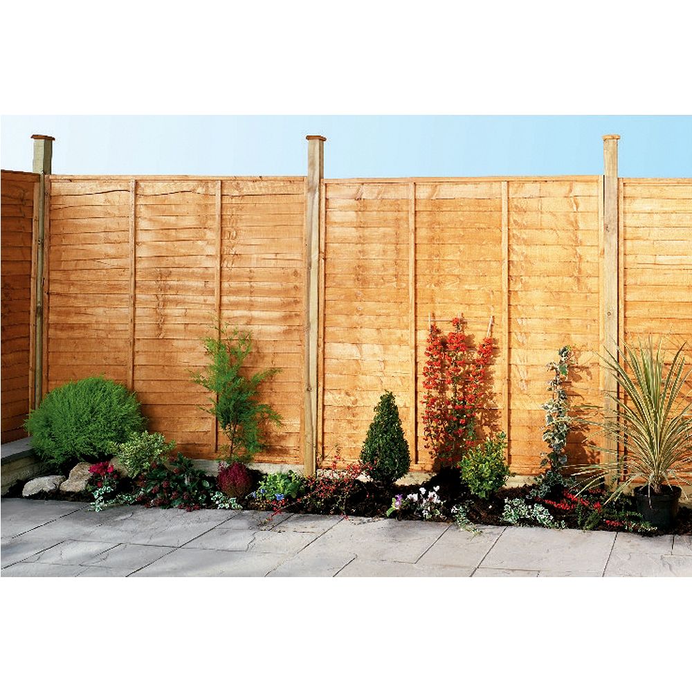 Wickes Overlap Fence Panel 1 83m X 1 83m Autumn Gold