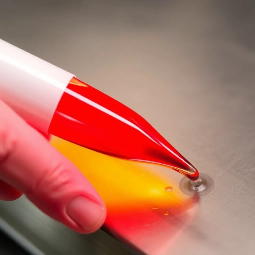 Penetrant fluid, liquid used in non-destructive testing to detect surface defects