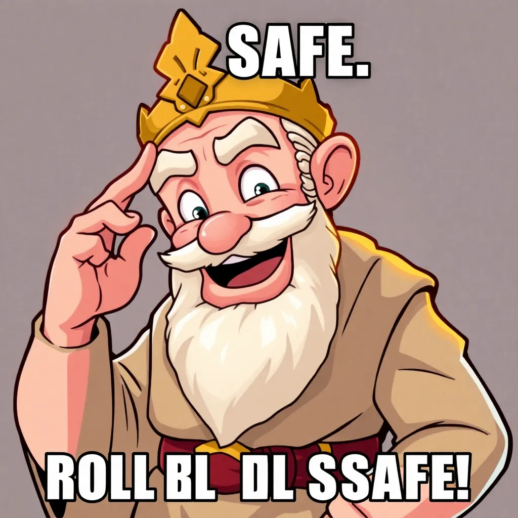 Roll Safe meme character tapping his temple with a knowing smile