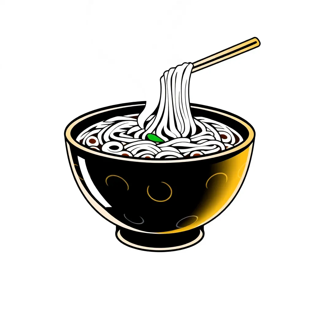 Icon of steaming bowl of noodles