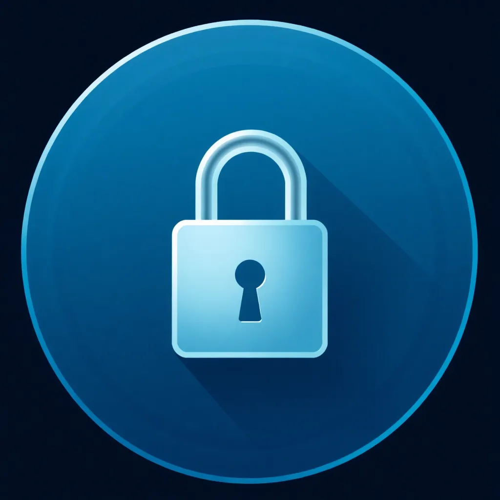 Icon of a secure lock representing end-to-end encryption