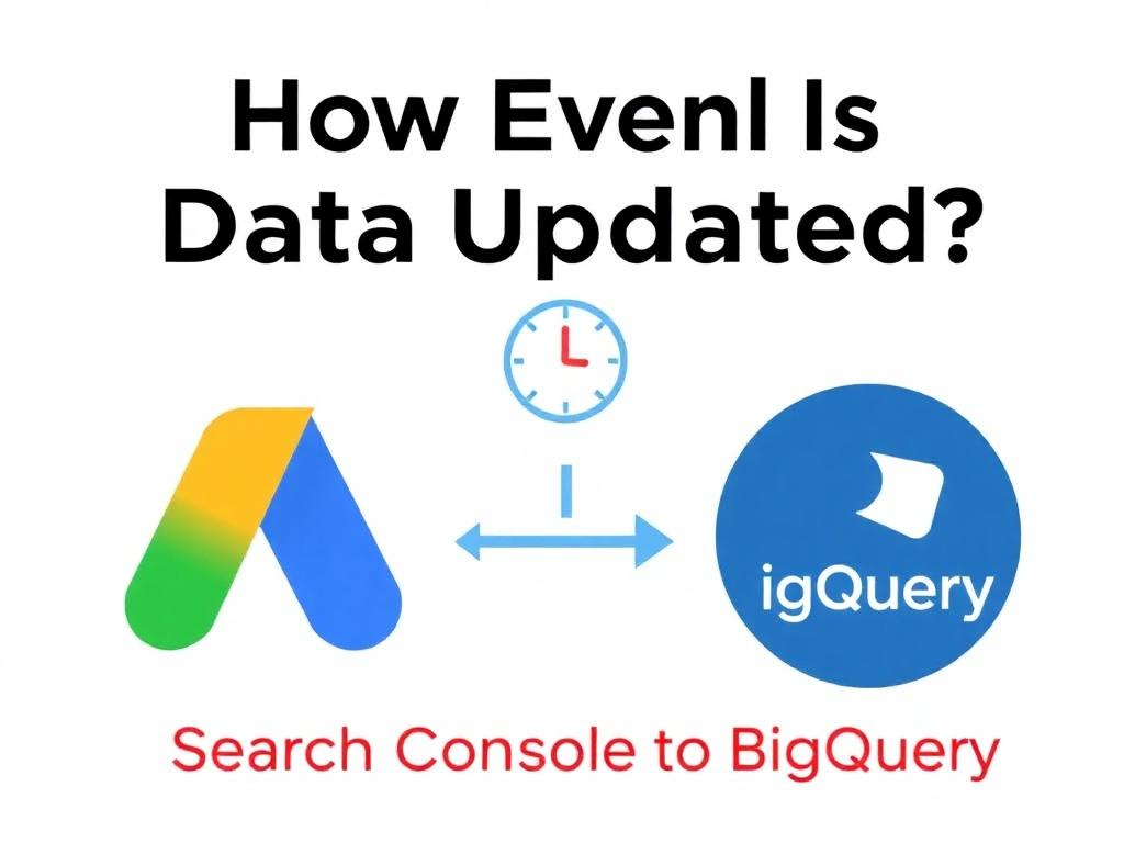 How often is Search Console data updated in BigQuery?