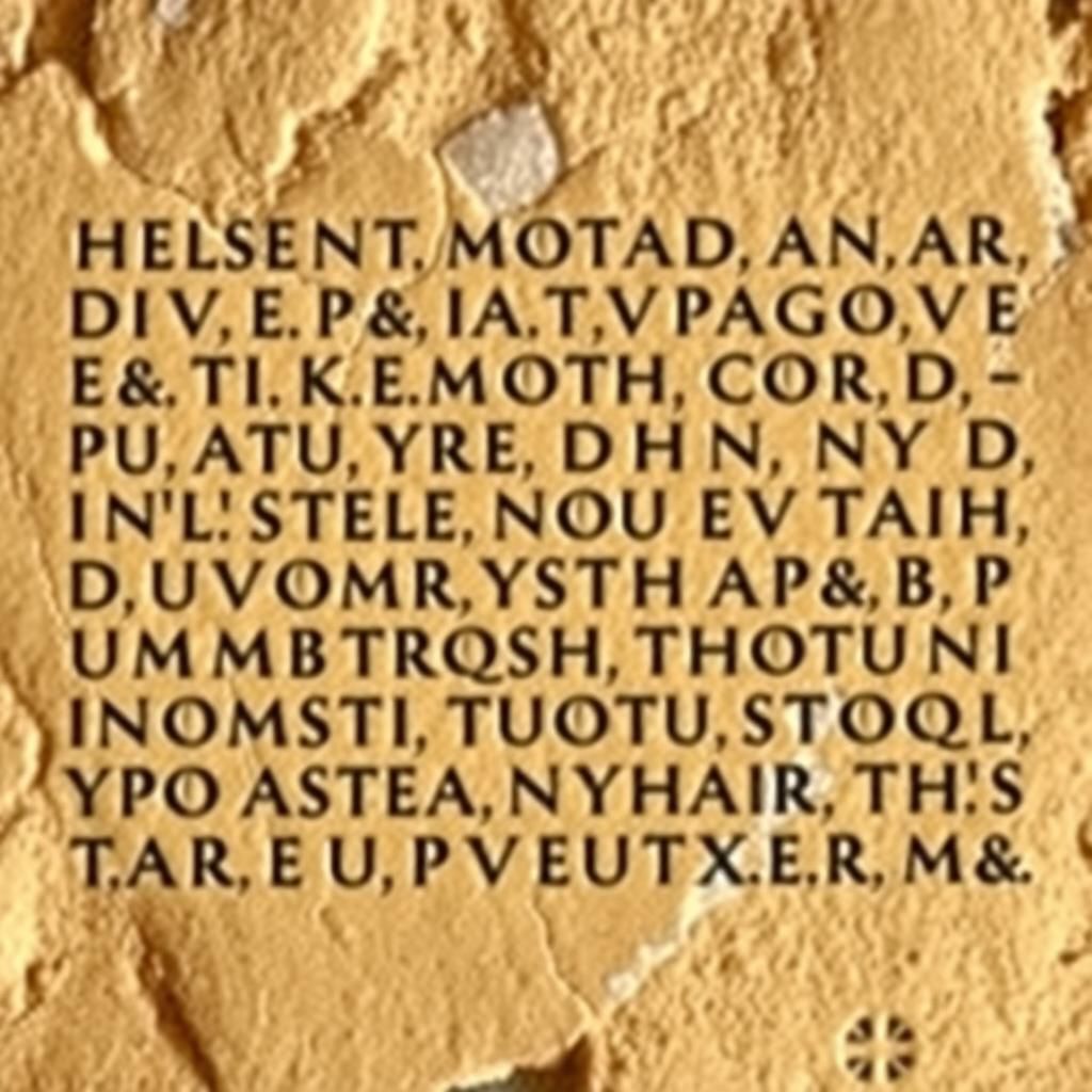 Linear B script on ancient tablets