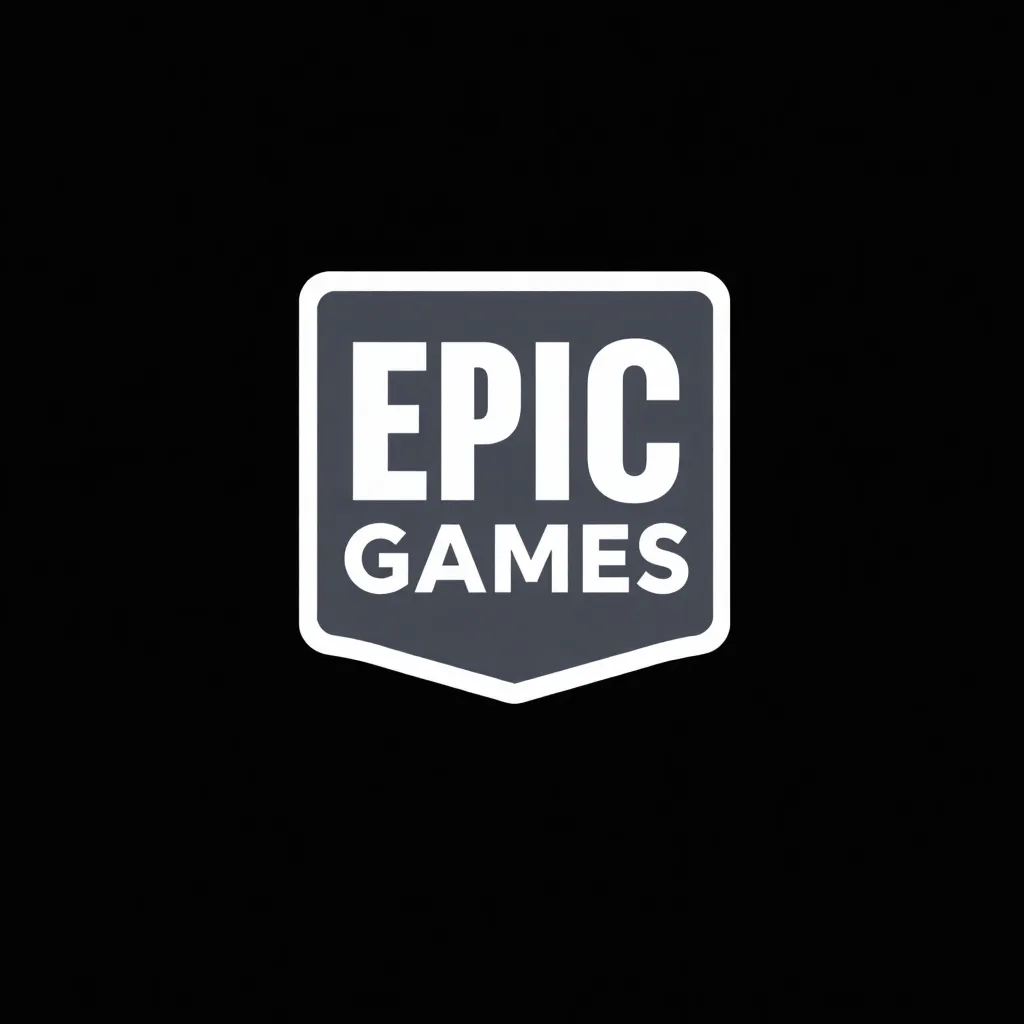 Epic Games logo white square with text EG