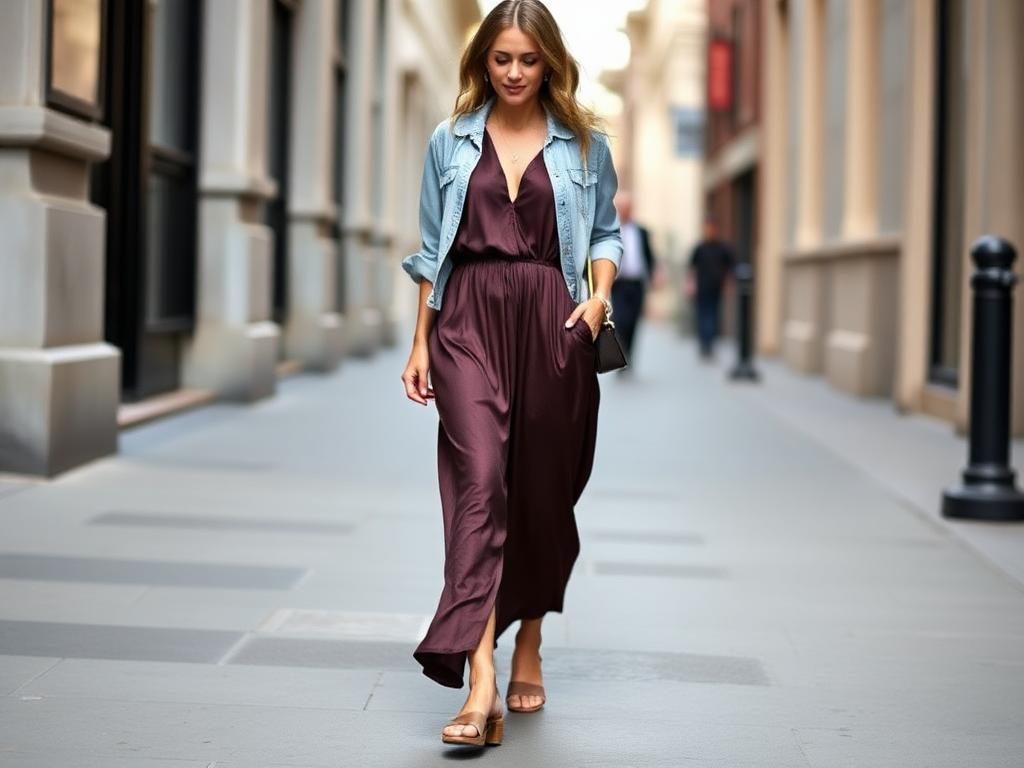 Maxi Silk Outfit for Women : Casual YetChic
