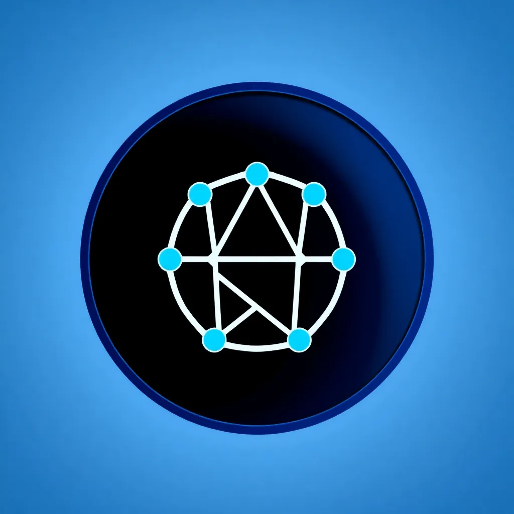Icon of Cardano ADA in dark blue circle