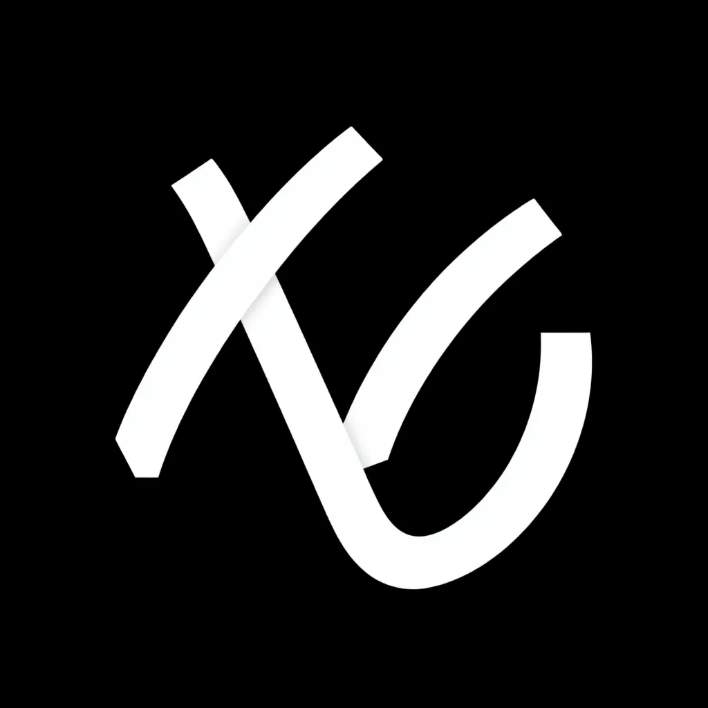 iOS logo white on black background