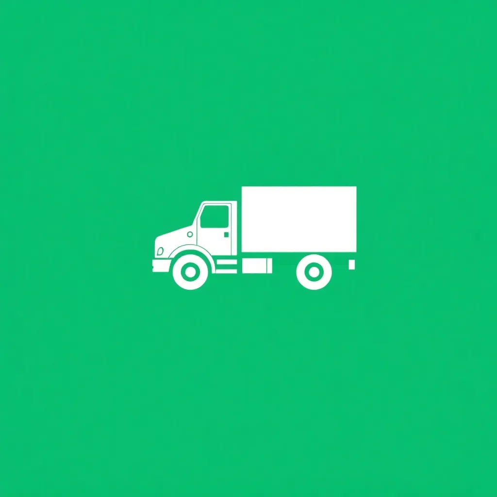 Truck icon in green
