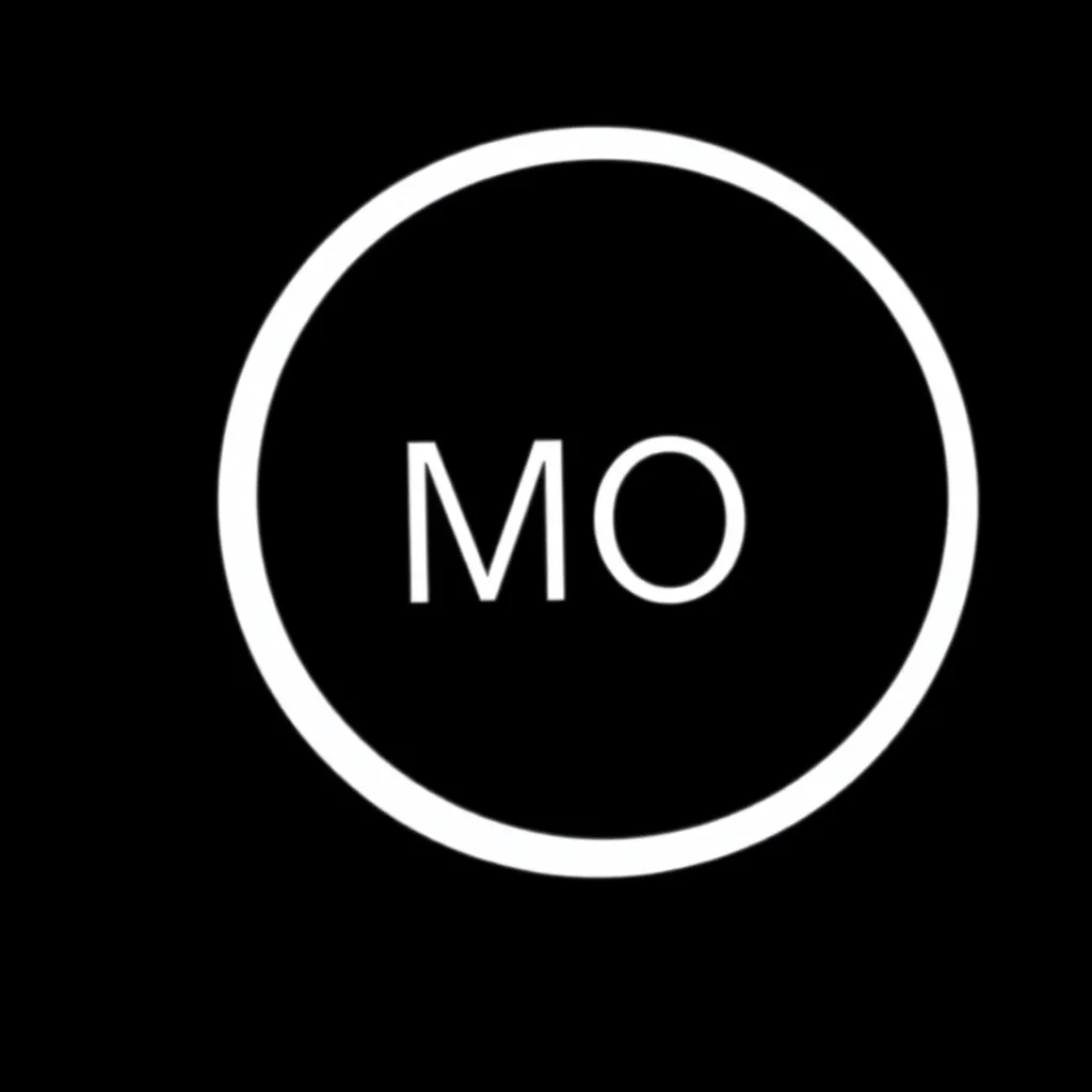 macOS logo white on black background