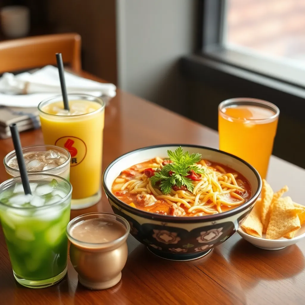 Arisan meal package with ten noodles and ten drinks