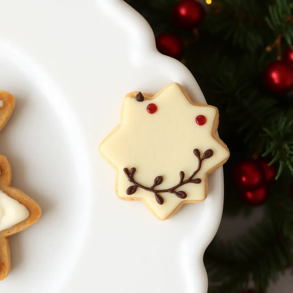 Decorative cookie image on right side