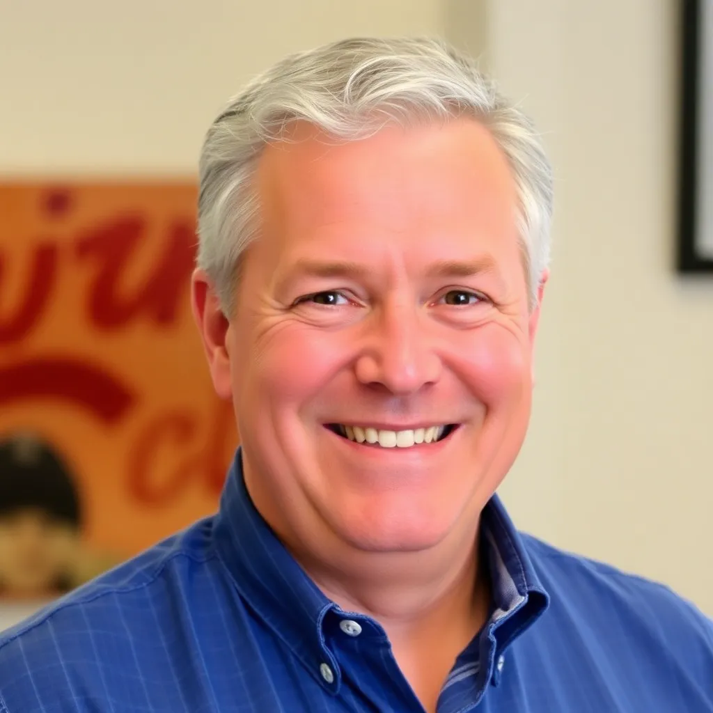 Portrait of Michael Williams, a middle-aged man with short gray hair and a friendly smile