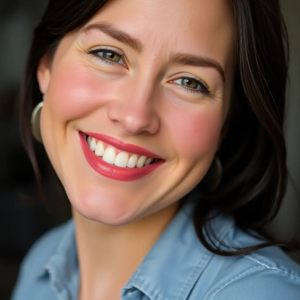Photo of a woman with dark hair smiling