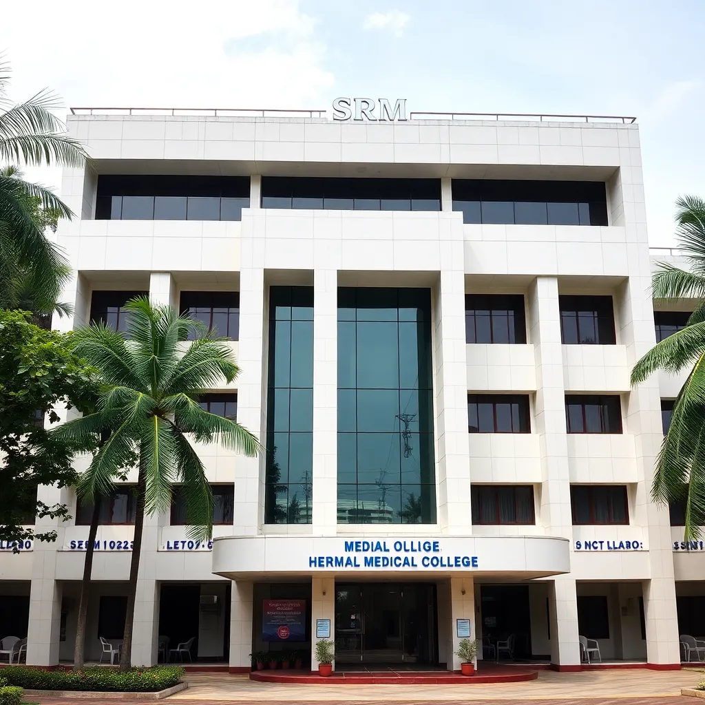 SRM Medical College building in Chennai