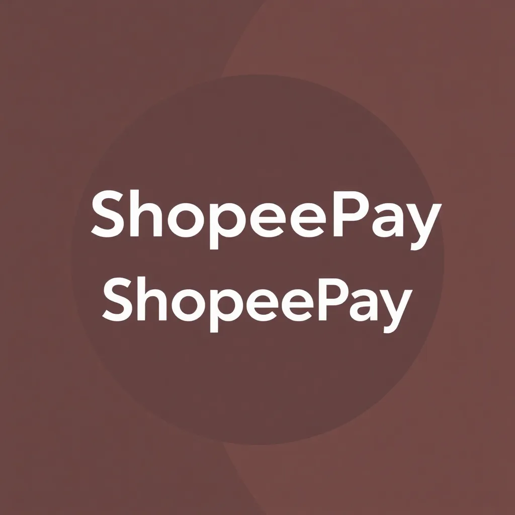 Logo ShopeePay berwarna oranye dengan tulisan ShopeePay